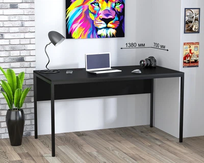 Письменный стол Loft design L-3p Черный ST7