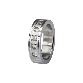 Женское кольцо с фианитами по кругу glitter cubic zirconia