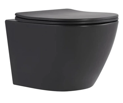Унітаз підвісний Qtap Robin Ultra Quiet, з сидінням Slim Duroplast/ Soft-close/ Quick relase QT13332381АSAN