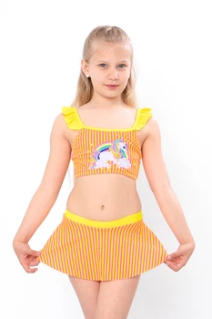 Купальник для дівчинки NoBrand 104 Жовтий (p-14349-161753)