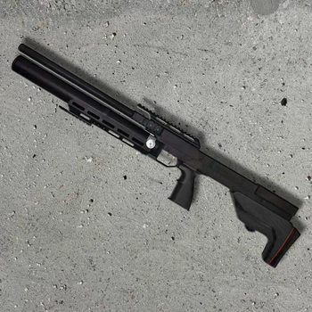 Пневматична гвинтівка Zbroia Sapsan Tactical 550/300 PCP 4.5 мм — тактична гвинтівка ≈35 Дж, чорна