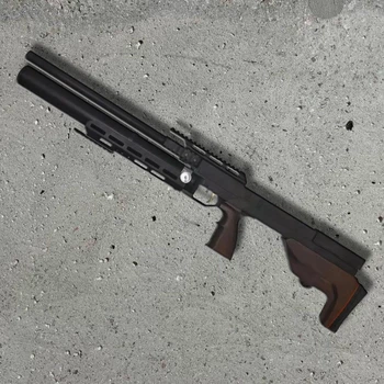 Пневматична гвинтівка Zbroia Sapsan Tactical 550/300 PCP 4.5 мм — тактична гвинтівка ≈35 Дж, коричневе ложе