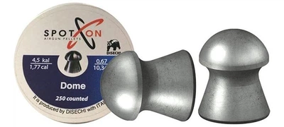 Кулі Spoton 4.5 мм, 0.67 г, 250 шт "Dome"