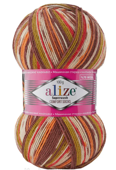 Пряжа для вязания Alize Superwash 100 г Цвет 7709