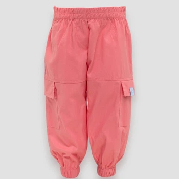 Дитячі штани-карго поплін бавовняні унісекс Trendy Tot 03-01619 кораловий 98 см (3 роки)