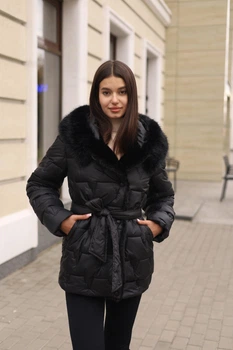 Зимова куртка Mila Nova К-374 54 чорна