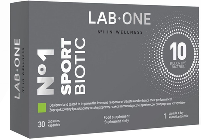 Probiotyk Lab One N°1 Sport Biotic 30 kapsułek (5906630600076)