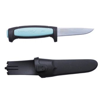 Нож 88 мм с чехлом Morakniv Flex Pro 56-58 HRC Sandvik 12C27 нержавеющая сталь черный