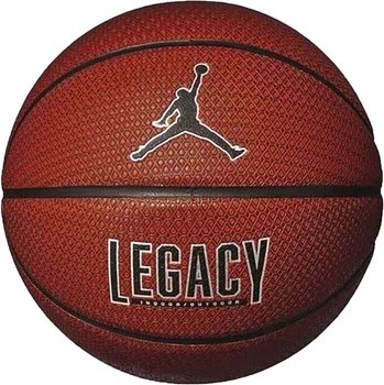 Баскетбольный мяч JORDAN LEGACY 2.0 8P DEFLATED AMBER/BLACK/METALLIC SILVER/BLACK 07