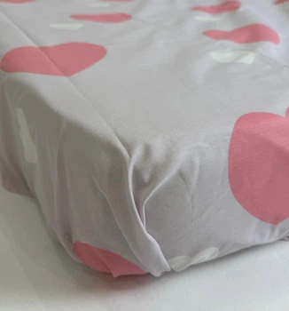 Простынь на резинке Бязь Lovely Unicorn 120*200 высота 25 см