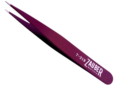 Пінцет для брів заточений точковий Zauber-manicure Т-319