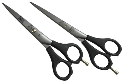Ножницы парикмахерские Zauber-manicure пластмасовые ручки 6.0"