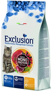 Exclusion Adult Beef корм для дорослих котів всіх порід з яловичиною 12 кг