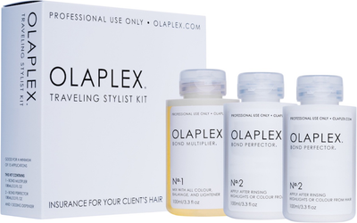 Zestaw do pielęgnacji włosów Olaplex Traveling Stylist No.1 Bond Multiplier 100 ml + No.2 Bond Perfector 2 x 100 ml (850018802857) (955555912690342) - Outlet
