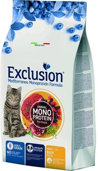 Полнорационный сухой корм Exclusion Cat Sterilized Beef с говядиной для стерилизованных кошек 0.3 кг (8011259003775)