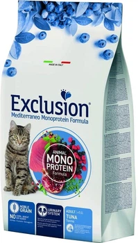 Полнорационный сухой корм Exclusion Cat Adult Tuna с тунцем для взрослых кошек всех пород 1.5 кг (8011259003737)