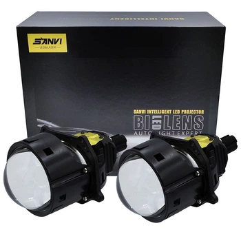 Комплект світлодіодних лінз SANVI Bi-LED S3 Plus LASER 5500K 3.0" 65W