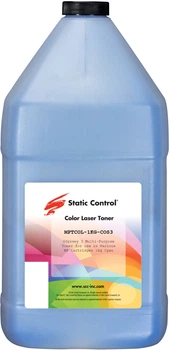 Тонер Static Control универсальный Odyssey HP/Canon 1 кг Cyan (MPTCOL-1KG-COS3)