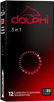 Презервативи Dolphi 3 in 1 12 шт. (4820144770890)