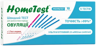 Тест-полоски для определения овуляции Atlas Link HomeTest 5+1 шт (7640162329682)