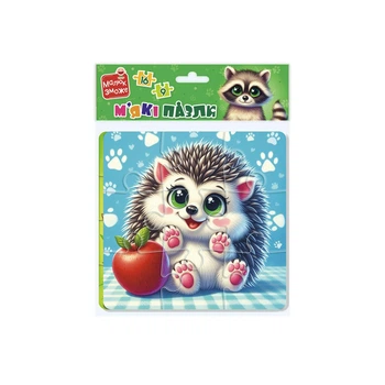 Розвиваюча гра Vladi Toys м’які пазли «Єнот та їжачок» для дітей VT1102-36