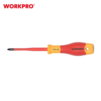 Отвертка диэлектрическая крестовая WORKPRO PZ2x100мм EN/IEC 60900 10000V PRO PLUS WP341021
