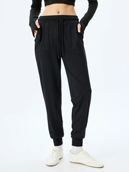 Спортивные штаны женские Koton 5WAK40280NK M Черные (8684630237757)