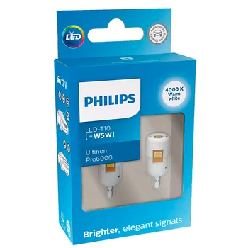 Светодиодные лампы LED Philips Ultinon Pro6000 SI T10 11961WU60X2 4000k 12v