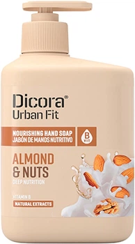 Жидкое мыло для рук с витамином В "Миндаль и орехи" - Dicora Urban Fit Nourishing Hand Soap Vit B Almont & Nuts 825ml (1092359-34340227)