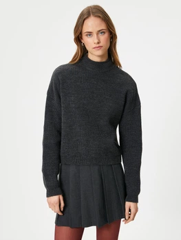 Светр жіночий Koton 4WAK90534HT XL Темно-сірий (8684286885548)