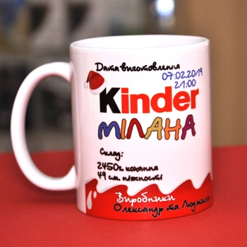 Чашка kinder з фото (новорічна) (1067k)