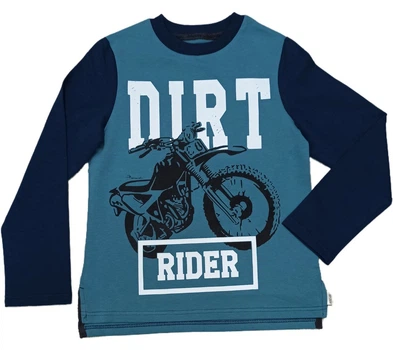 Кофта для мальчика Robinzone КФ 386 Dirt rider 146 см бирюза+синий