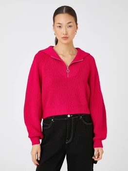 Джемпер женский Koton 3WAK90186HT L Фуксия (8683353686071)