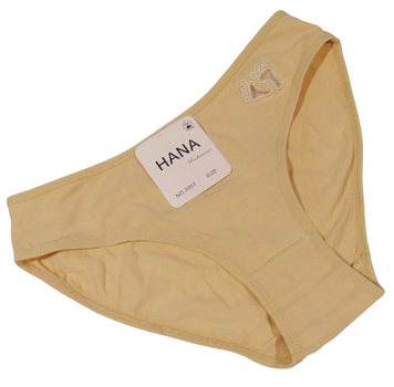 Хлопковые трусики XL бежевые Hana 3957