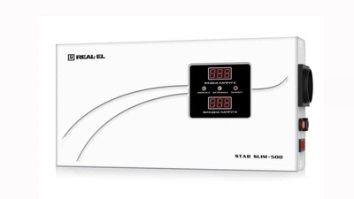 Стабилизатор напряжения REAL-EL STAB SLIM-1000 Refurbished