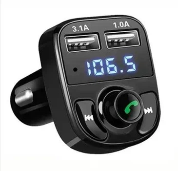 FM-модулятор трансмітер в машину з Bluetooth X8 і швидкою зарядкою ФМ модулятор