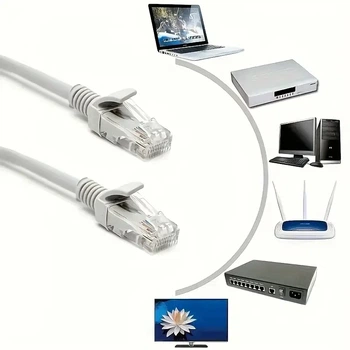 Патч Корд LAN Интернет кабель 1 м сетевой кабель для интернета UTP CAT5e (0_30948)