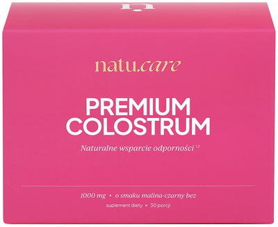 Харчова добавка Natu.Care Premium Colostrum 30 саше Малина та бузина (5905943690774)