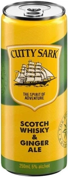 Напій слабоалкогольний Cutty Sark & Ginger Ale 5% 0.25 л (3147699124093)