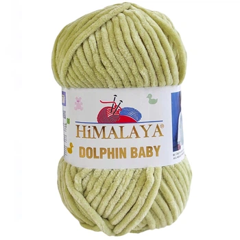 Пряжа Himalaya dolphin baby № 80359 світло оливковий