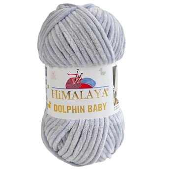 Пряжа Himalaya dolphin baby № 80351 светло-серый