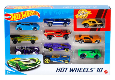 Набір машинок Mattel металевих 10 шт 1:64 548864 (694773100023)