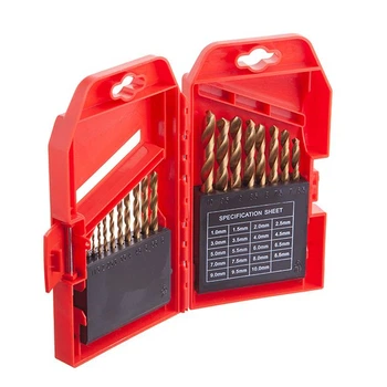Набор сверл по металлу INTERTOOL SD-0019 HSS 19 шт покрытие TiN