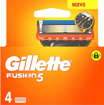 Змінні картриджі (леза) для гоління Gillette Fusion 5 4 шт (8700216478946)