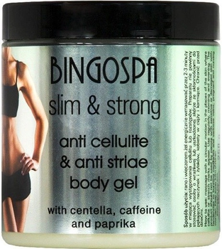 Żel do ciała anticellulitny BingoSpa Slim and Strong z centellą, kofeiną i papryką 250 g (5901842002885)