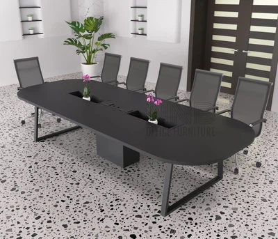 Стіл для переговорів Mister Loft Бредфорд 600*80 на 18-20 осіб Чорний (57841025)