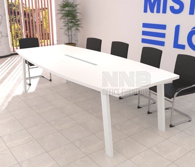 Стіл для переговорів Mister Loft Адель 260*110 на 8-10 осіб Білий - Білий (57710296)