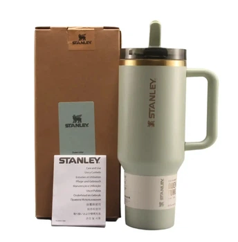 Термос Stanley Quencher ProTour термокружка Flip Straw Tumbler из нержавеющей стали 1,18 л Dune color KT6007879