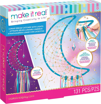Набір для створення амулету Make it Real Ловець снів з підсвіткою Блакитний (695929014247)