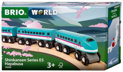 Поїзд для залізниці Brio 36086 Потяг світу Shinkansen (7312350360868)